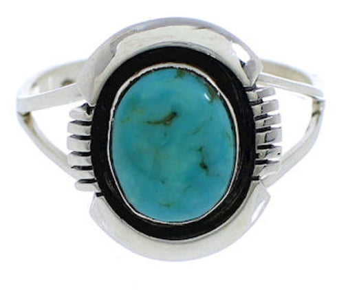 Sterling Silver Southwest Jewelry Turquoise Ring Size 5-3/4 YX34799
